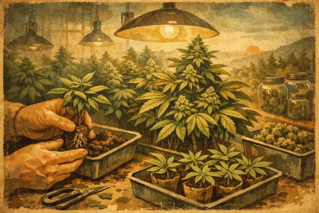 Indica Stecklinge mit hohem Ertrag