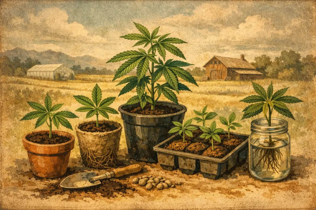 Fünf robuste Cannabis-Starterpflanzen