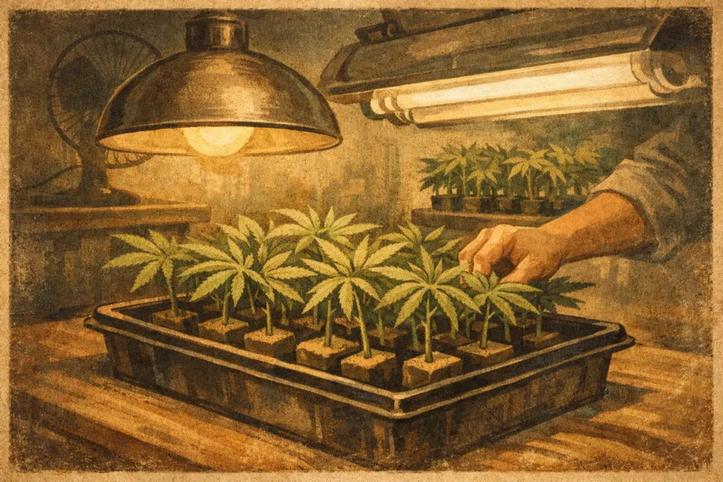 Beleuchtung für Cannabis-Klone richtig wählen