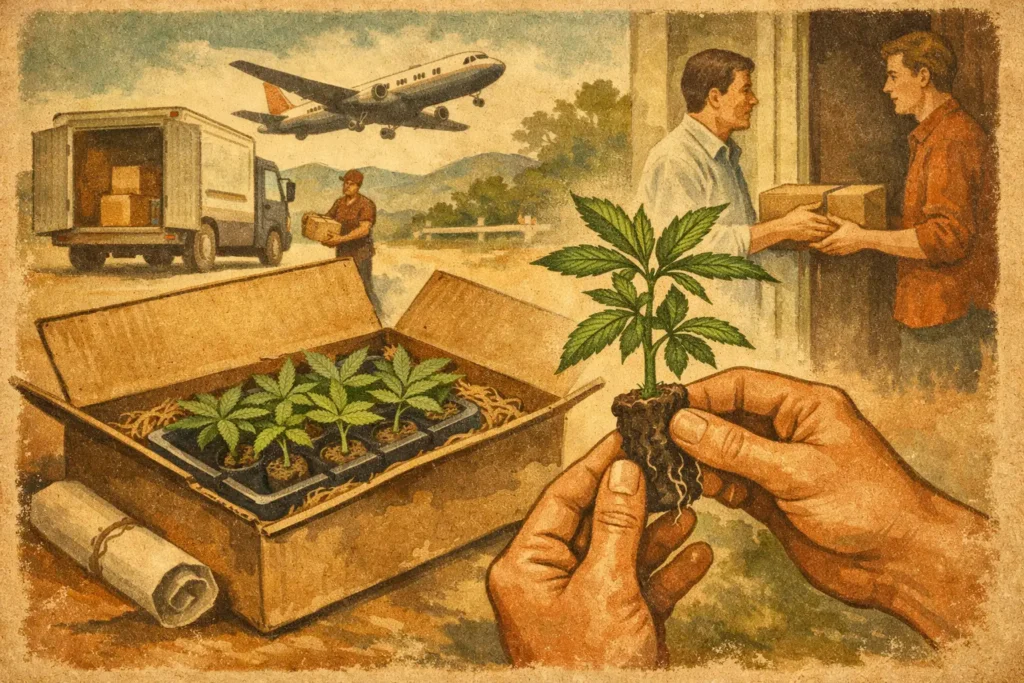 Cannabis-Stecklinge sicher versenden und empfangen