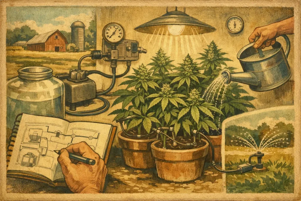 Grow Bible Cannabis Bewässerung richtig planen