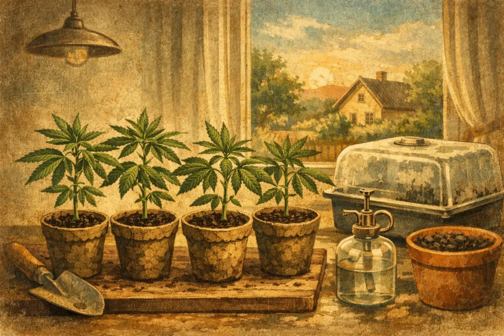 5 robuste Hanfstecklinge zu Hause gut starten
